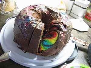 Rainbow Chocolate Cake image